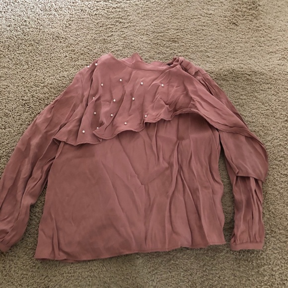 ZARA Top with Pearls - Picture 2 of 3